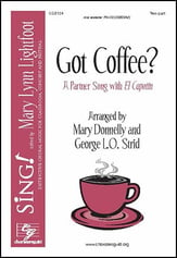 Got Coffee? Two-Part choral sheet music cover